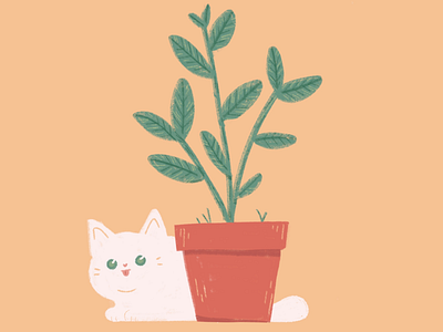Cat plant cat plant procreate