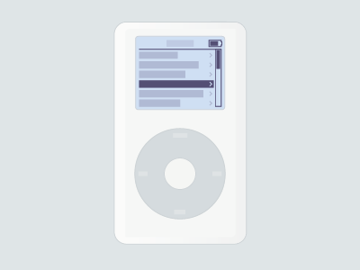 iPod 2004 apple classic ipod music vector