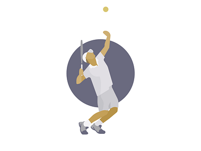 Tennis athlete ball serve sports tennis vector