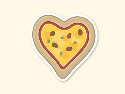 Love me some pizza heart pizza italy pizza pizza love pizza sticker stickermule