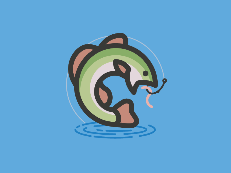Jumping Fish by Jared Rauh on Dribbble