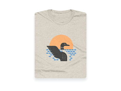 Loon Lover Shirt 516 design bird bird shirt cotton bureau lake lake life loon shirt design