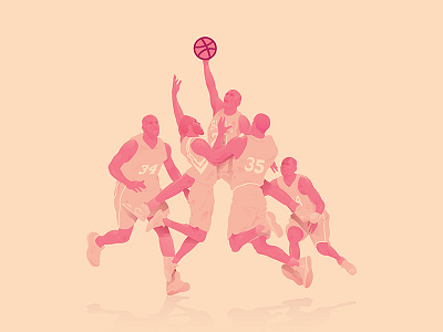 Hello Dribbble! firstshot illustration nba vector