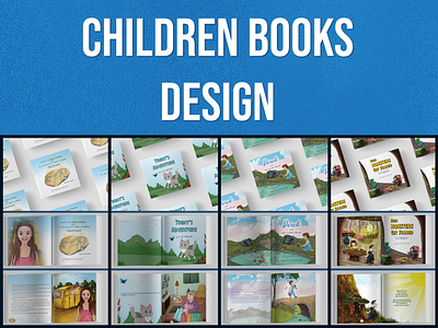 Children Books Design/Layout app book covers book design book layout books branding design designs graphic design illustration logo typography ui ux vector