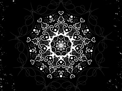 Mandala #5 adobe adobe photoshop black collection graphic design illustration lines mandala merch painting pattern sample white