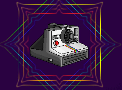 Polaroid adobe photoshop graphic design illustration painting