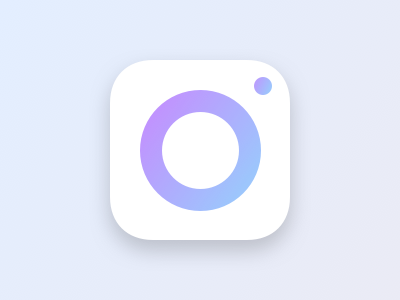 Daily UI #005 - App Icon app camera daily ui element gradient icon ios minimal mobile ui ux visual design