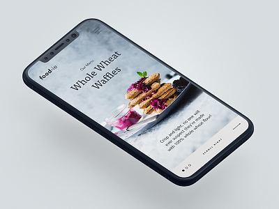 Food-ie blog design food menu mobile app recipes ui ux
