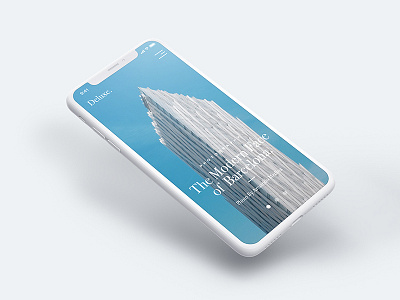 Deluxe - Blog blog design iphone x minimal mobile modern simple ui ux web design