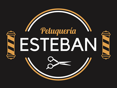 Peluquería Esteban branding design graphic design logo