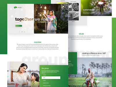 Engro Corp. web redesign cover design experience landing presentation typography ui ux ux web design webdesign