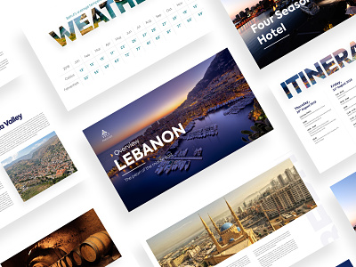 Brochure Design For Beirut Conference branding cover design illustration presentation typography ui