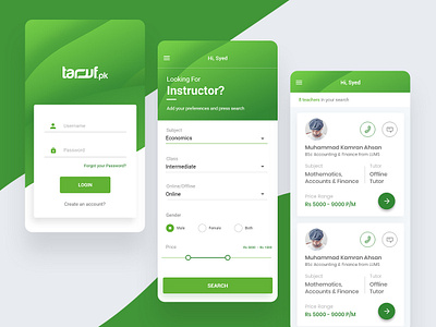 Taruf Social Media Mobile Application app branding cover design experience icon landing presentation typography ui ux