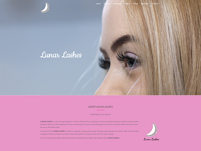 lunar-lashes.com design web design web development