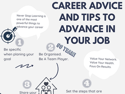 Career Advice and Tips To Advance in Your Job design graphic design illustration