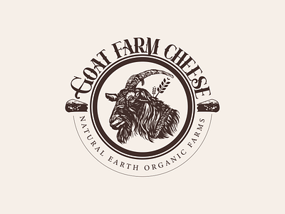 Logo Goat Farm 2022 animal branding design farm font goat logo package retro trend typography