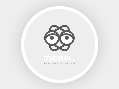 Meow ai cat logo