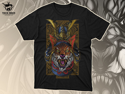 Beast Ronin (T-shirt Design For Sale) animal animetshirt graphicdesign illustration japan japanillustration japanstyle logo samurai shirtdesign tatto tattodesign tiger tigerart tigerillustration tigertatto tshirtdesign vector vectorart