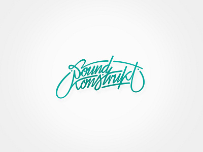 Soundkonstrukt aro handwriting handwritten logo typo typography vector