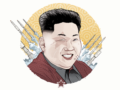 Kim Jong Un aro berlin character illustration kim kimjongun newspaper politik vector wams weltamsonntag