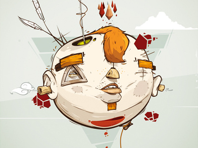 Ballon ballon berlin character illustration vector