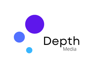Depth Media Logo (fictional company) branding design graphic design logo