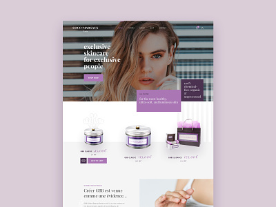 UXUI Website art direction beauty branding conception design designer ecommerce homepage interface ui uidesign uxdesign web webdesign website women