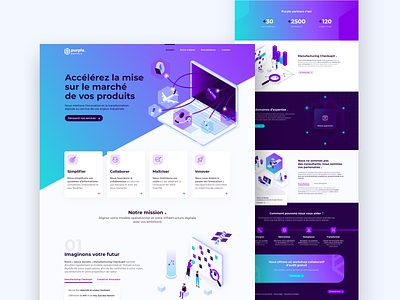 Purple Partners |  Landing page design