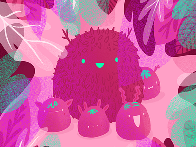 Dribbble invites - Little monsters