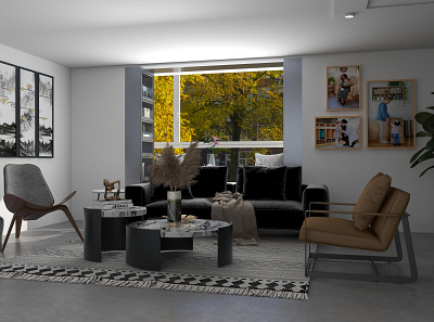 interior of living room 4k quality design living room mockup render images