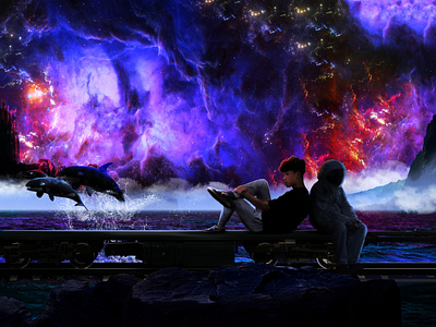 Nebula traveler art cosmos edit graphic design nebula photomanipulation photoshop