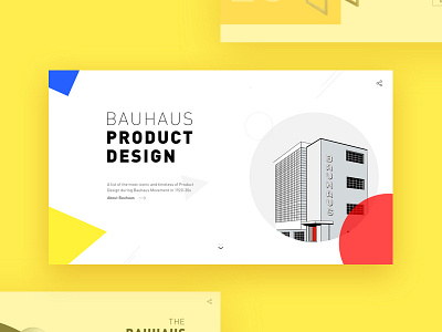 Bauhaus Product Design Website website