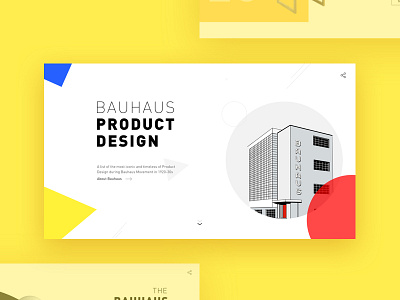 Bauhaus Product Design Website