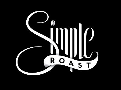 Simple Roast Lettering brush brush script coffee lettering logo mark packaging roaster script