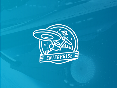 Enterprise badge enterprise icon illustration star trek