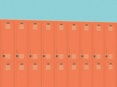 Lockers illustration locker school