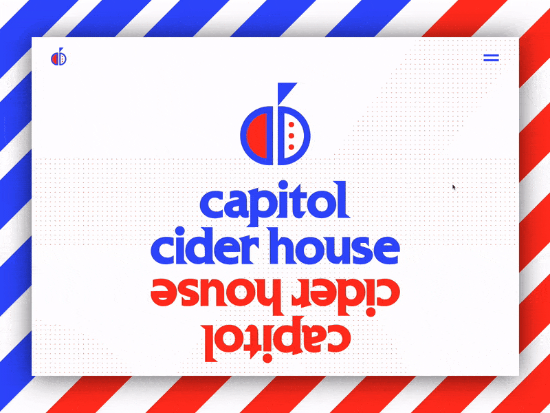 Cidery WIP interaction movement parallax web