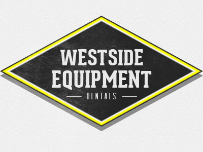 Equipment rental logo reiteration logo rough texture