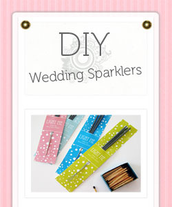DIY Wedding Sparklers