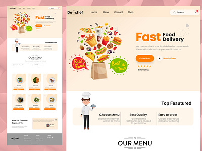 Food Page Landing Page