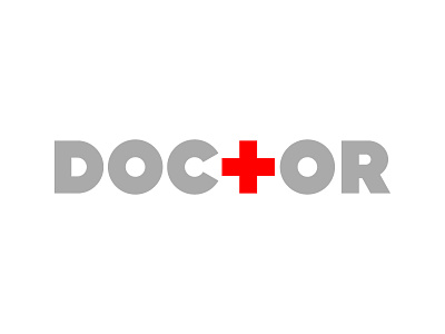 Doctor brand idea logo minimal simple type typography verbicon wordmark