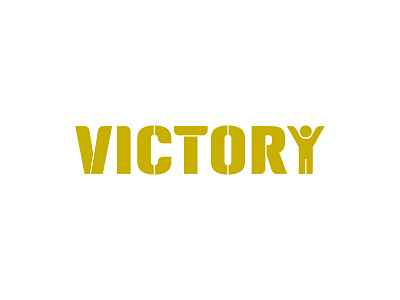 Victory brand idea logo minimal simple type typography verbicon wordmark