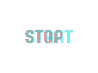 Start/Stop brand idea logo minimal simple type typography verbicon wordmark