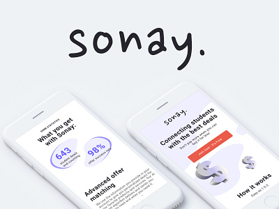 Sonay design flat illustration logo minimal ui ui ux website webdesign ux web website