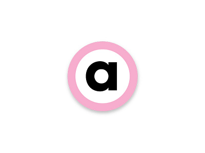 Adhoc - Secondary Logo adhoc branding identity logo design pink publication