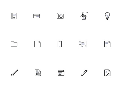 Two Toned Icons flat icons logos simple symbols two toned