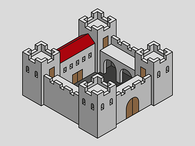 Isometric Castle castle illustration isometric