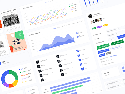 MAILER UI Components branding components dashboard dashboard design design email marketing ui ui design uiux ux design