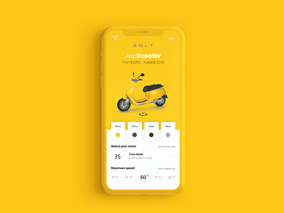 Bolt Ui app creative grapicdesign mobile ui ux