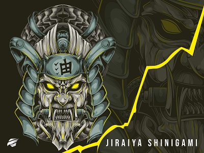 JIRAIYA SHINIGAMI animal anime apparel branding clothing design fanart graphic design illustration japan jiraiya logo naruto sage shinigami vector